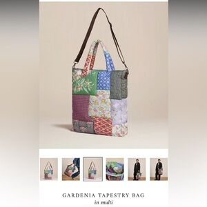 FOUND Tapestry Multi Patchwork Tote Bag